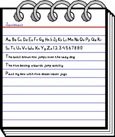 Jackblack Regular animated font preview Jackblack Regular animated font preview