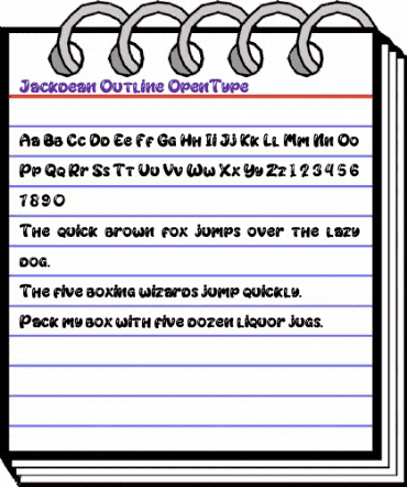 Jackdean Outline Regular animated font preview Jackdean Outline Regular animated font preview