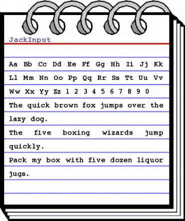 JackInput Regular animated font preview JackInput Regular animated font preview