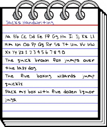 Jacks Handwriting Regular animated font preview Jacks Handwriting Regular animated font preview