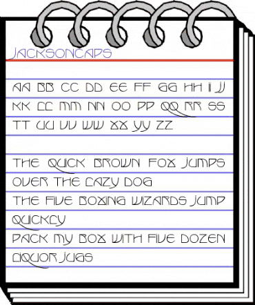 JacksonCaps Normal animated font preview JacksonCaps Normal animated font preview
