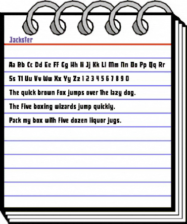 Jackster Regular animated font preview Jackster Regular animated font preview