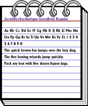 JacobBeckerAntique-ExtraBold Regular animated font preview JacobBeckerAntique-ExtraBold Regular animated font preview