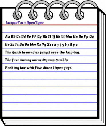 JacqueFat Regular animated font preview JacqueFat Regular animated font preview