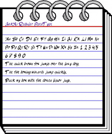 JakAs Regular animated font preview JakAs Regular animated font preview