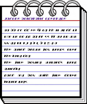 Jakone BoldItalic animated font preview Jakone BoldItalic animated font preview