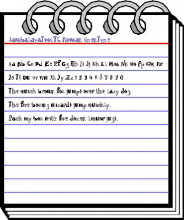 Jambalaya Too ITC Regular animated font preview Jambalaya Too ITC Regular animated font preview