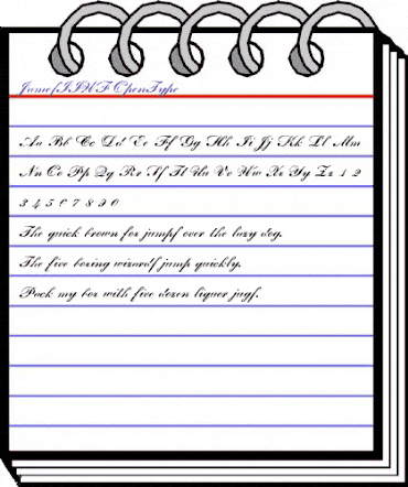 James II WF Regular animated font preview James II WF Regular animated font preview