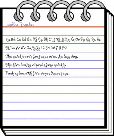 Jandles Regular animated font preview Jandles Regular animated font preview