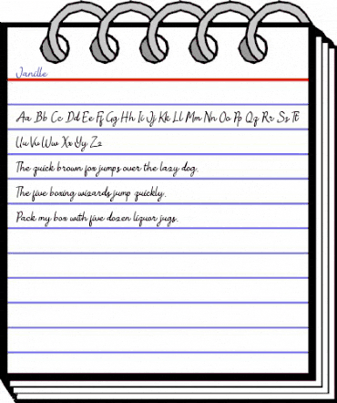 Janille Regular animated font preview Janille Regular animated font preview