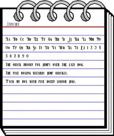 January Regular animated font preview January Regular animated font preview