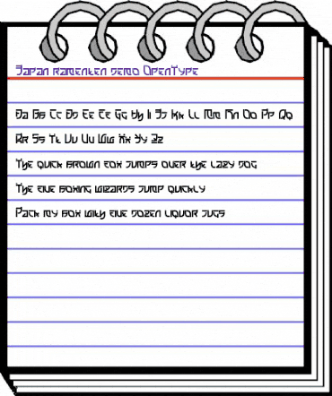 Japan ramenten demo Regular animated font preview Japan ramenten demo Regular animated font preview