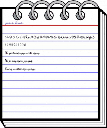 Jardin des Bermudes Regular animated font preview Jardin des Bermudes Regular animated font preview