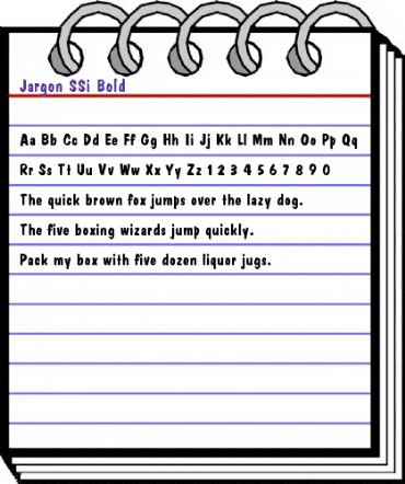 Jargon SSi Bold animated font preview Jargon SSi Bold animated font preview