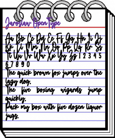 Jaroslaw Regular animated font preview Jaroslaw Regular animated font preview