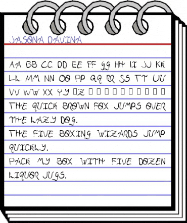 Jasona Davina Normal animated font preview Jasona Davina Normal animated font preview