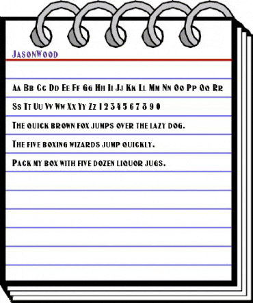 JasonWood Regular animated font preview JasonWood Regular animated font preview