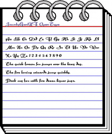 Jaunty Gent NF Regular animated font preview Jaunty Gent NF Regular animated font preview