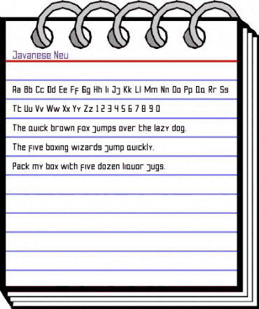 Javanese Neu Regular animated font preview