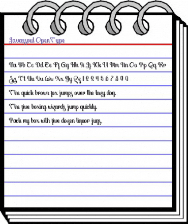 Javassoul Regular animated font preview Javassoul Regular animated font preview
