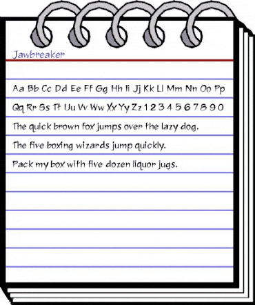 Jawbreaker Medium animated font preview Jawbreaker Medium animated font preview