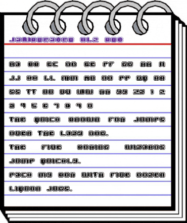 Jawbreaker OL2 BRK Regular animated font preview