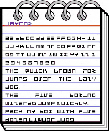 Jaycox Regular animated font preview