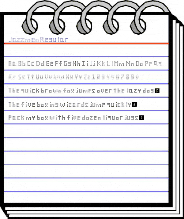 Jazzmen Regular animated font preview