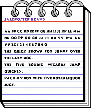 JazzPoster Heavy animated font preview JazzPoster Heavy animated font preview