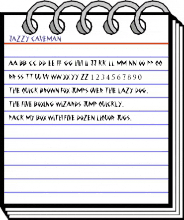 Jazzy Caveman Regular animated font preview Jazzy Caveman Regular animated font preview