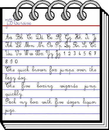 JBCursive Regular animated font preview JBCursive Regular animated font preview