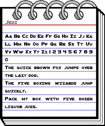 Jedi Regular animated font preview