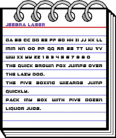 Jeebra Laser Regular animated font preview Jeebra Laser Regular animated font preview