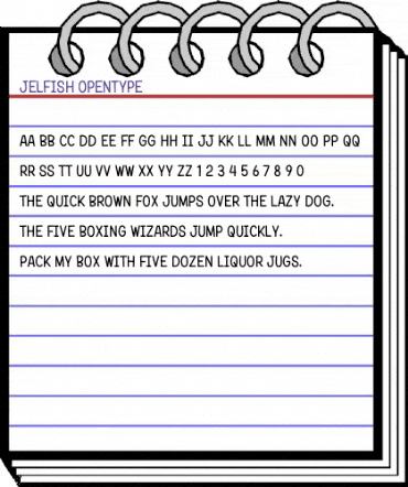 Jelfish Regular animated font preview Jelfish Regular animated font preview