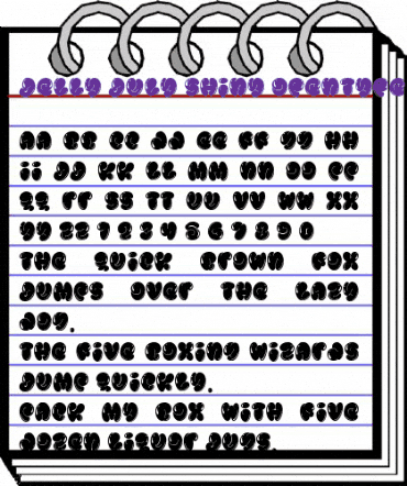 Jelly July Shiny Regular animated font preview Jelly July Shiny Regular animated font preview