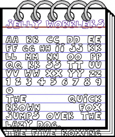 Jelly Wobblers Regular animated font preview