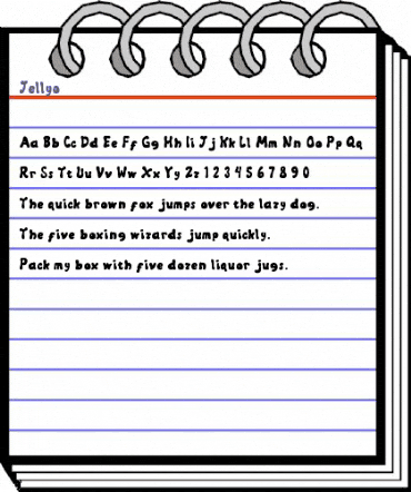 Jellyo Regular animated font preview