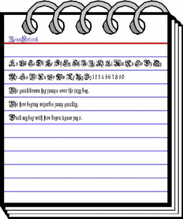 Jena Gotisch Regular animated font preview Jena Gotisch Regular animated font preview