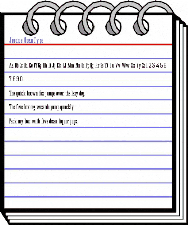 Jerome Regular animated font preview