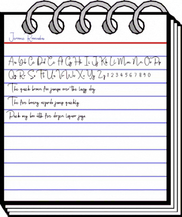 Jerome Romusha Regular animated font preview Jerome Romusha Regular animated font preview