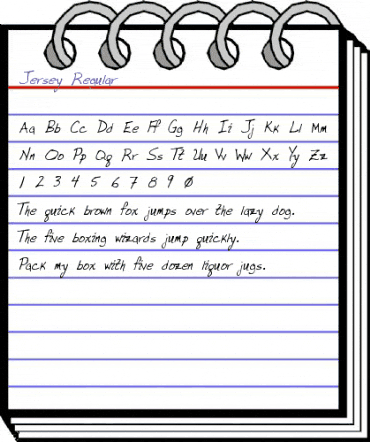 Jersey Regular animated font preview Jersey Regular animated font preview