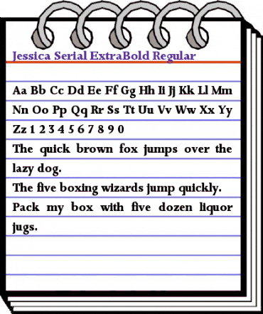 Jessica-Serial-ExtraBold Regular animated font preview Jessica-Serial-ExtraBold Regular animated font preview