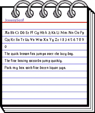 JessicaSerif Regular animated font preview JessicaSerif Regular animated font preview