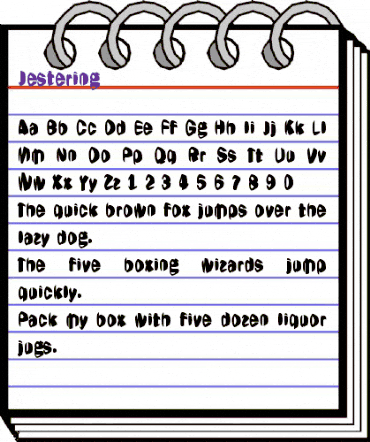 Jestering Regular animated font preview Jestering Regular animated font preview