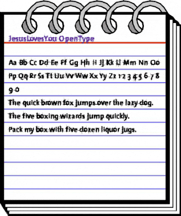 JesusLovesYou Regular animated font preview JesusLovesYou Regular animated font preview