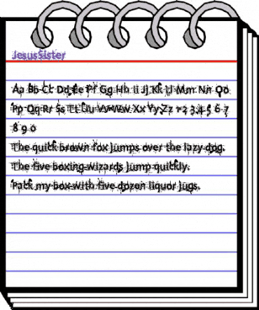 JesusSister Medium animated font preview JesusSister Medium animated font preview