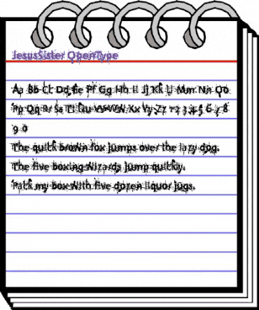 JesusSister Regular animated font preview JesusSister Regular animated font preview