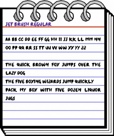 Jet Brush Regular animated font preview Jet Brush Regular animated font preview