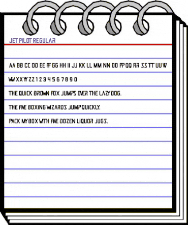 Jet Pilot Regular animated font preview Jet Pilot Regular animated font preview
