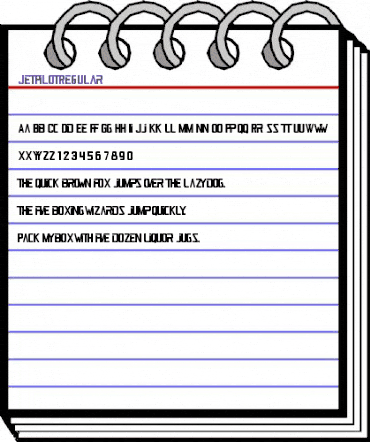 Jet Pilot Regular animated font preview Jet Pilot Regular animated font preview